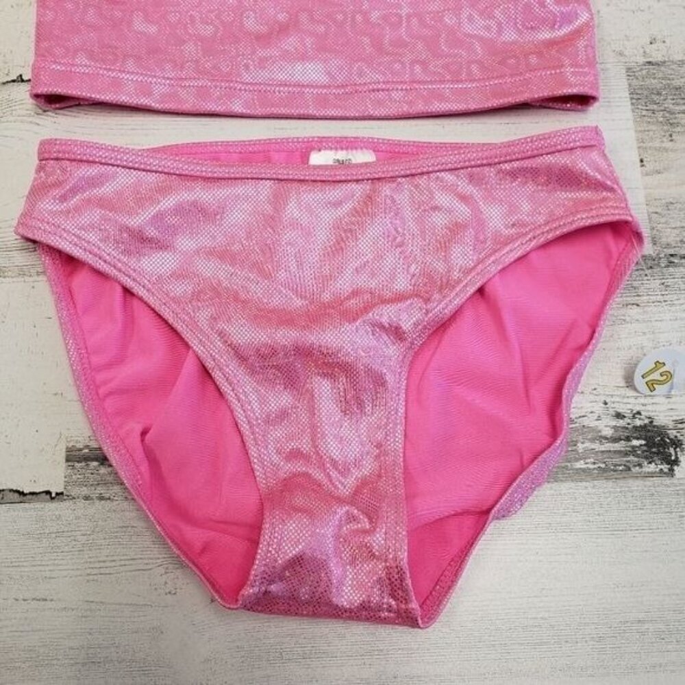 Sand n Sun Girls 2 Piece Heart Swim Suit Size 12 - Picture 4 of 8